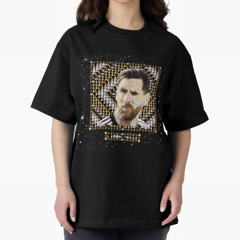 Goat Emojified Messi-Inspired Visual Tribute Classic T-Shirt Remember Iconic Moments from the FIFA World Cup 2026 Journey through Haaland Highlights, Brazil Pride, Game Day Rituals, Football Legends, Country Pride and the Road to the Final; Ideal