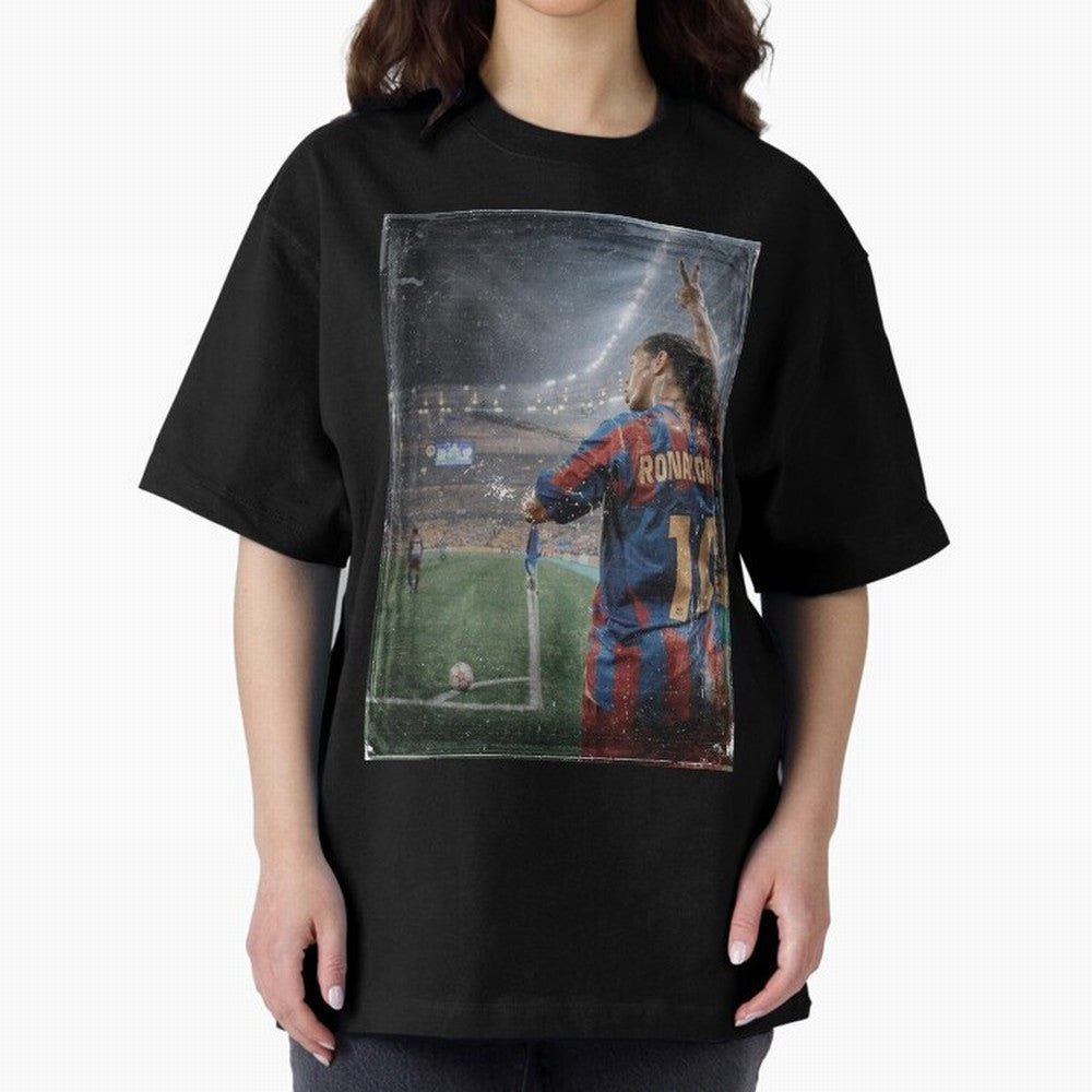 Ronaldinho Vintage Classic T-Shirt Show Championship Spirit for FIFA World Cup 2026 Capturing Haaland and Mbappe, Spain and Netherlands Energy, Football Festival Excitement, Trophy Ambitions, Country Rivalries and Star Player Buzz; Built for