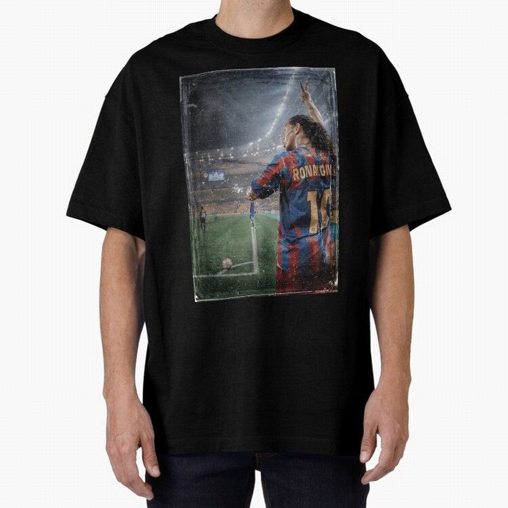 Ronaldinho Vintage Classic T-Shirt Show Championship Spirit for FIFA World Cup 2026 Capturing Haaland and Mbappe, Spain and Netherlands Energy, Football Festival Excitement, Trophy Ambitions, Country Rivalries and Star Player Buzz; Built for