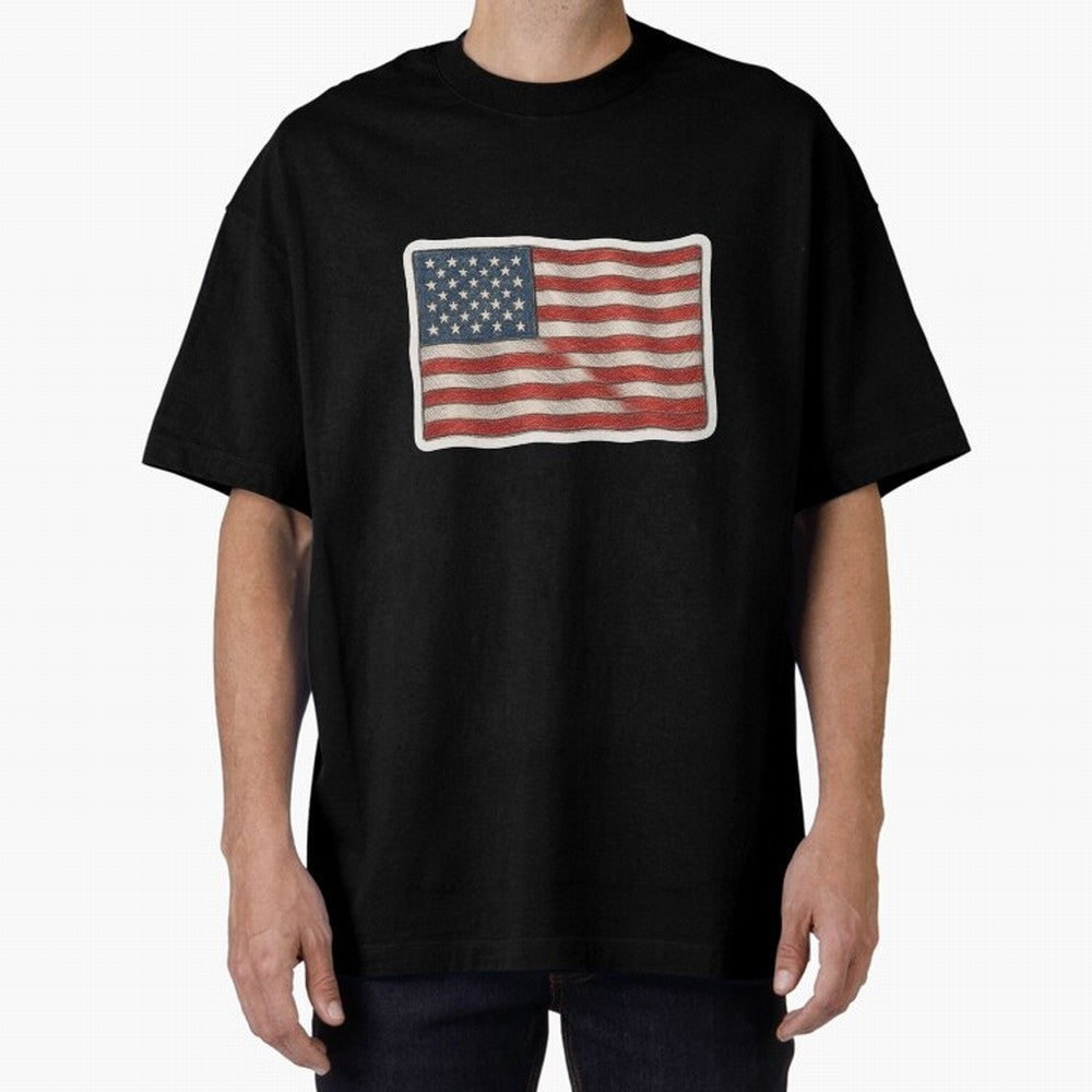 United States Flag USA Patriotic Stars and Stripes Art Classic T-Shirt Capture FIFA World Cup 2026 Group Stage Spirit, Celebrating Netherlands, Messi, Sports Nostalgia, International Competition, Famous Players and Unforgettable Victories; Made for