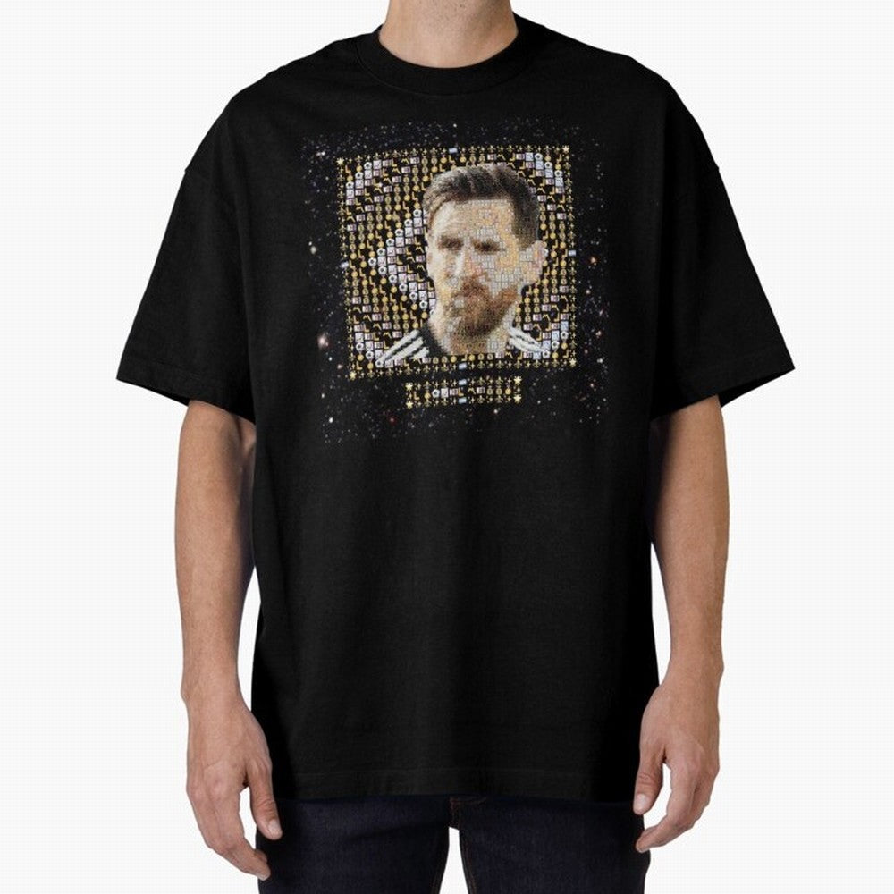 GOAT Emojified ¨C Messi-Inspired Visual Tribute | Legendary Football Grid Art | Iconic Symbolism in Emoji Form Oversized T-Shirt Bring the FIFA World Cup 2026 USA Canada Mexico Journey through Neymar Highlights, England Pride, Football Passion,