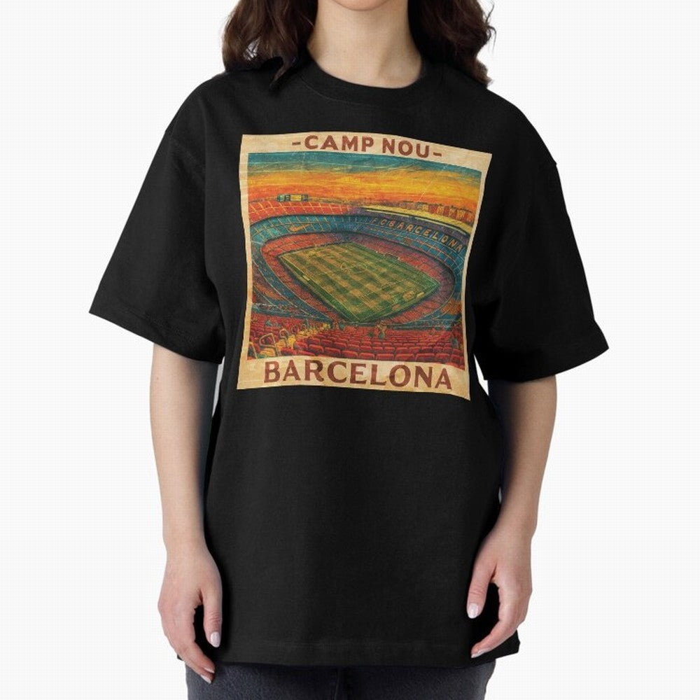 Camp Nou Barcelona FC Classic T-Shirt Represent Football Lovers during Match Day Hype around FIFA World Cup 2026 USA Canada Mexico, Neymar, Brazil, Football Passion, Legendary Performances, Festival Vibes and Supporter Community; Perfect for
