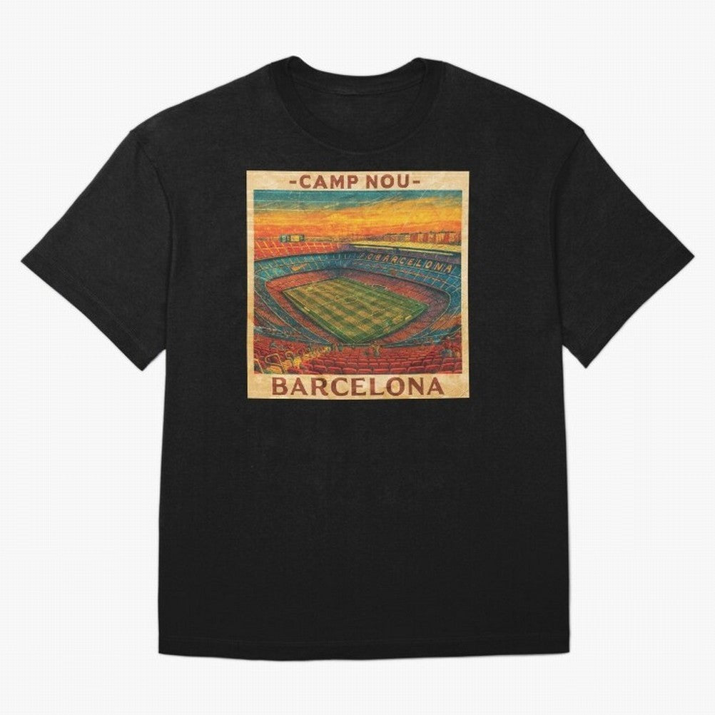 Camp Nou Barcelona FC Classic T-Shirt Represent Football Lovers during Match Day Hype around FIFA World Cup 2026 USA Canada Mexico, Neymar, Brazil, Football Passion, Legendary Performances, Festival Vibes and Supporter Community; Perfect for