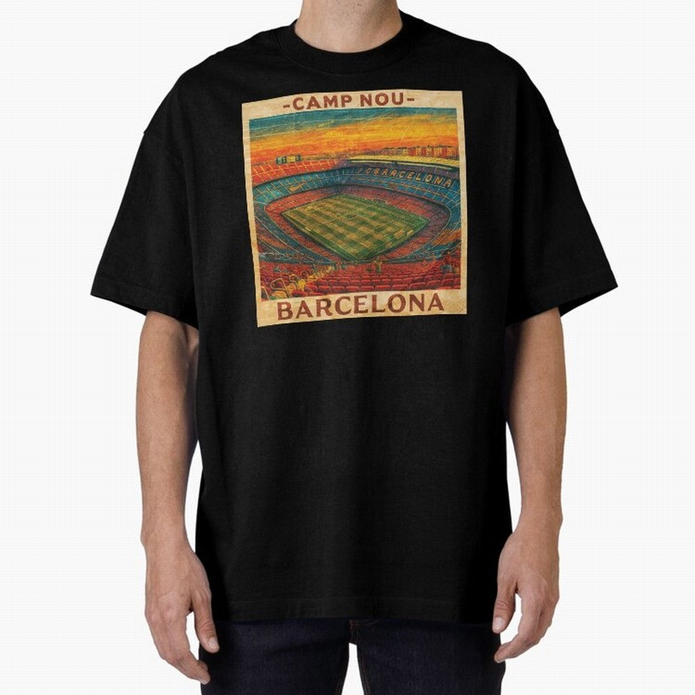 Camp Nou Barcelona FC Classic T-Shirt Represent Football Lovers during Match Day Hype around FIFA World Cup 2026 USA Canada Mexico, Neymar, Brazil, Football Passion, Legendary Performances, Festival Vibes and Supporter Community; Perfect for