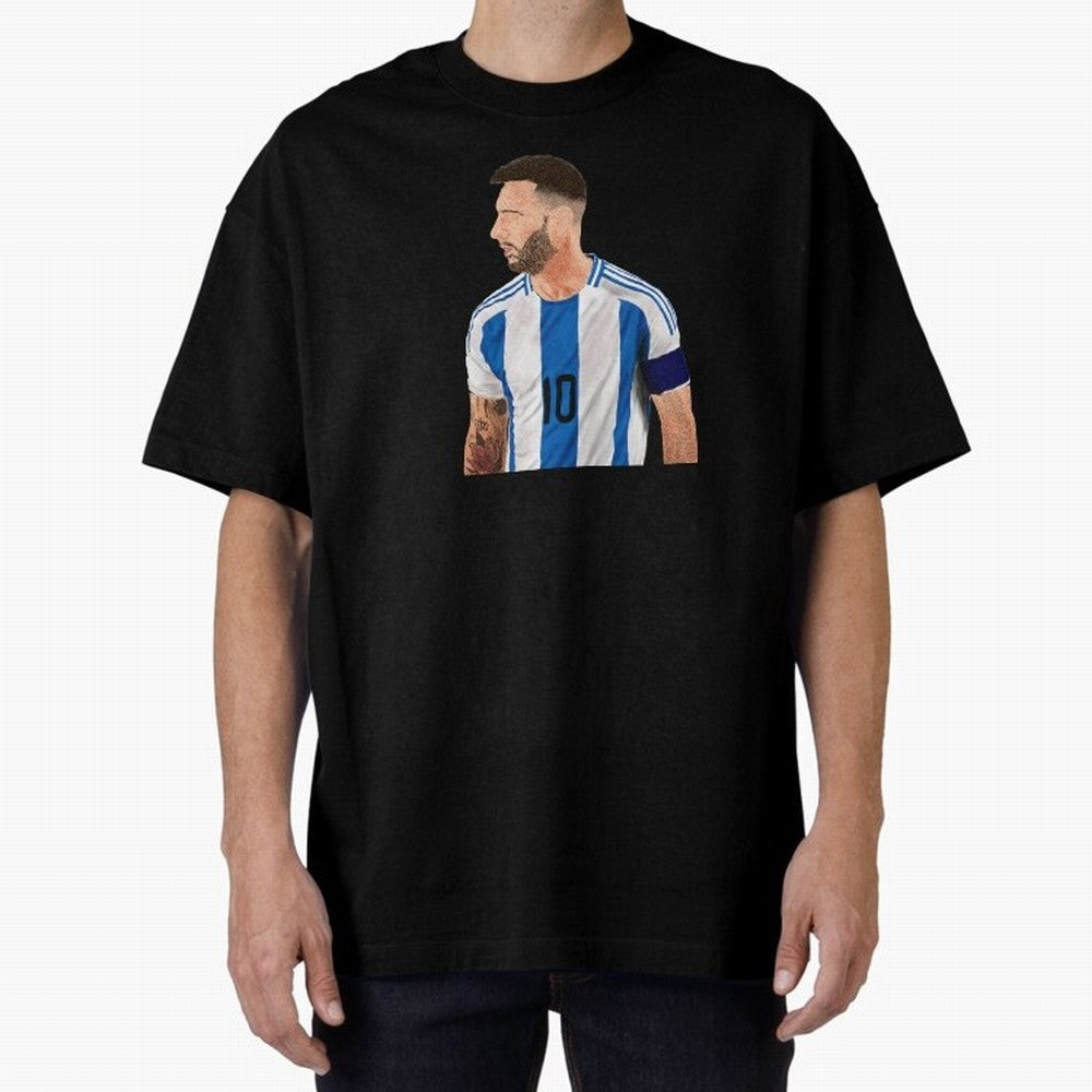 Messi em pintura digital Classic T-Shirt Show Your Stadium Side during FIFA World Cup 2026 Group Stage Inspired by Mbappe and Neymar, Portugal Energy, Match Day Excitement, Supporter Culture, Golden Goals and Global Football Passion; Made for