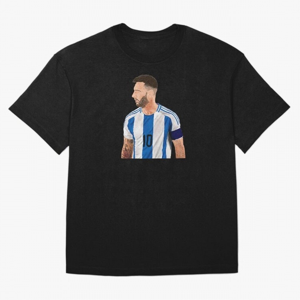Messi em pintura digital Classic T-Shirt Show Your Stadium Side during FIFA World Cup 2026 Group Stage Inspired by Mbappe and Neymar, Portugal Energy, Match Day Excitement, Supporter Culture, Golden Goals and Global Football Passion; Made for