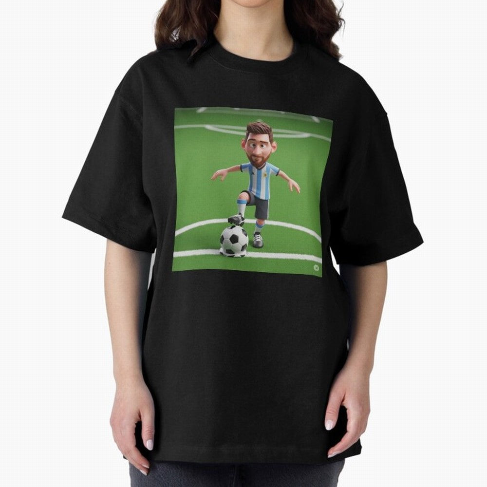 Football Oversized T-Shirt Refresh Global Football Passion for FIFA World Cup 2026, Built around Messi, Neymar and Mbappe, Brazil, Portugal and Argentina, Worldwide Fan Energy, Dramatic Goals, Stadium Lights and Championship Celebrations; Made for
