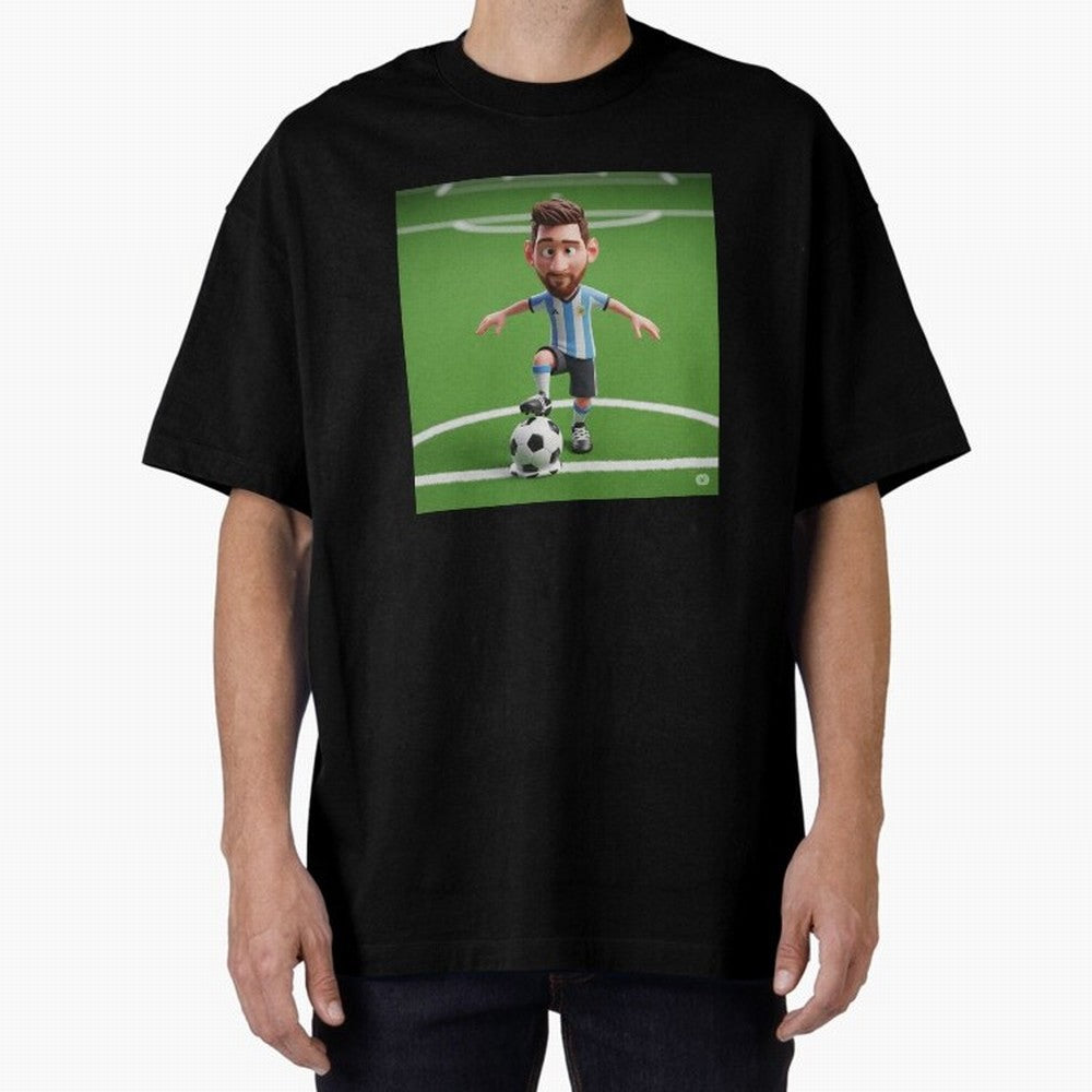 Football Oversized T-Shirt Refresh Global Football Passion for FIFA World Cup 2026, Built around Messi, Neymar and Mbappe, Brazil, Portugal and Argentina, Worldwide Fan Energy, Dramatic Goals, Stadium Lights and Championship Celebrations; Made for