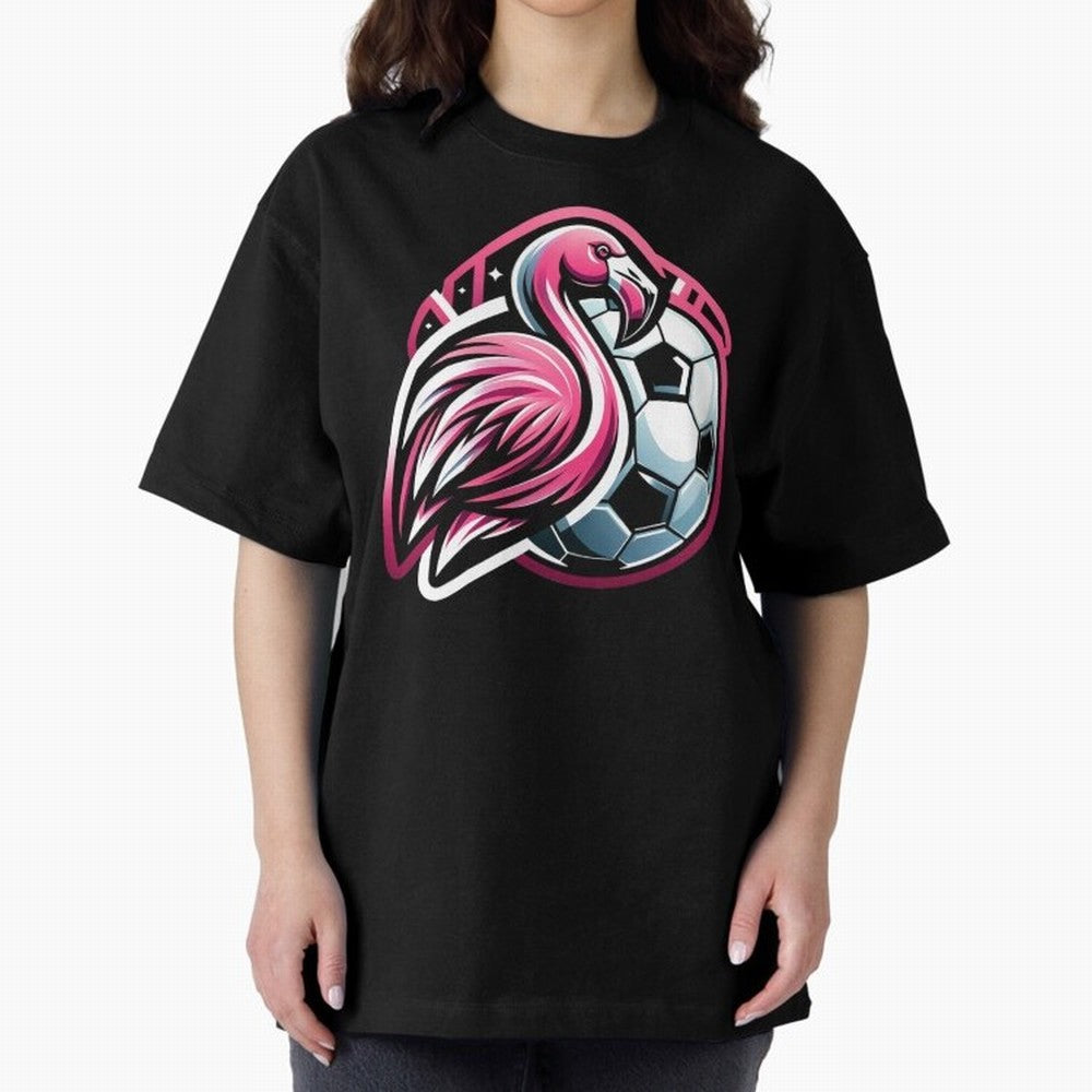 Flamingo & Soccer Fusion Classic T-Shirt Celebrate Classic Football Spirit in Match Day Hype around FIFA World Cup 2026, Neymar, Haaland and Cristiano Ronaldo, Brazil, Portugal and Argentina, Worldwide Fan Energy, Dramatic Goals, Stadium Lights and