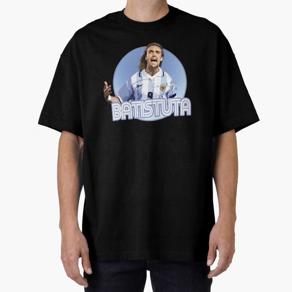 Batistuta - Classic T Shirt Classic T-Shirt Celebrate Classic Football Spirit in the FIFA World Cup 2026 USA Canada Mexico Journey through Cristiano Ronaldo Highlights, France and Portugal Pride, Game Day Rituals, Football Legends, Country Pride