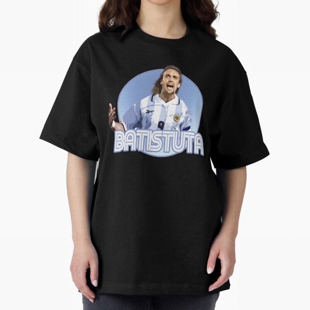 Batistuta - Classic T Shirt Classic T-Shirt Celebrate Classic Football Spirit in the FIFA World Cup 2026 USA Canada Mexico Journey through Cristiano Ronaldo Highlights, France and Portugal Pride, Game Day Rituals, Football Legends, Country Pride