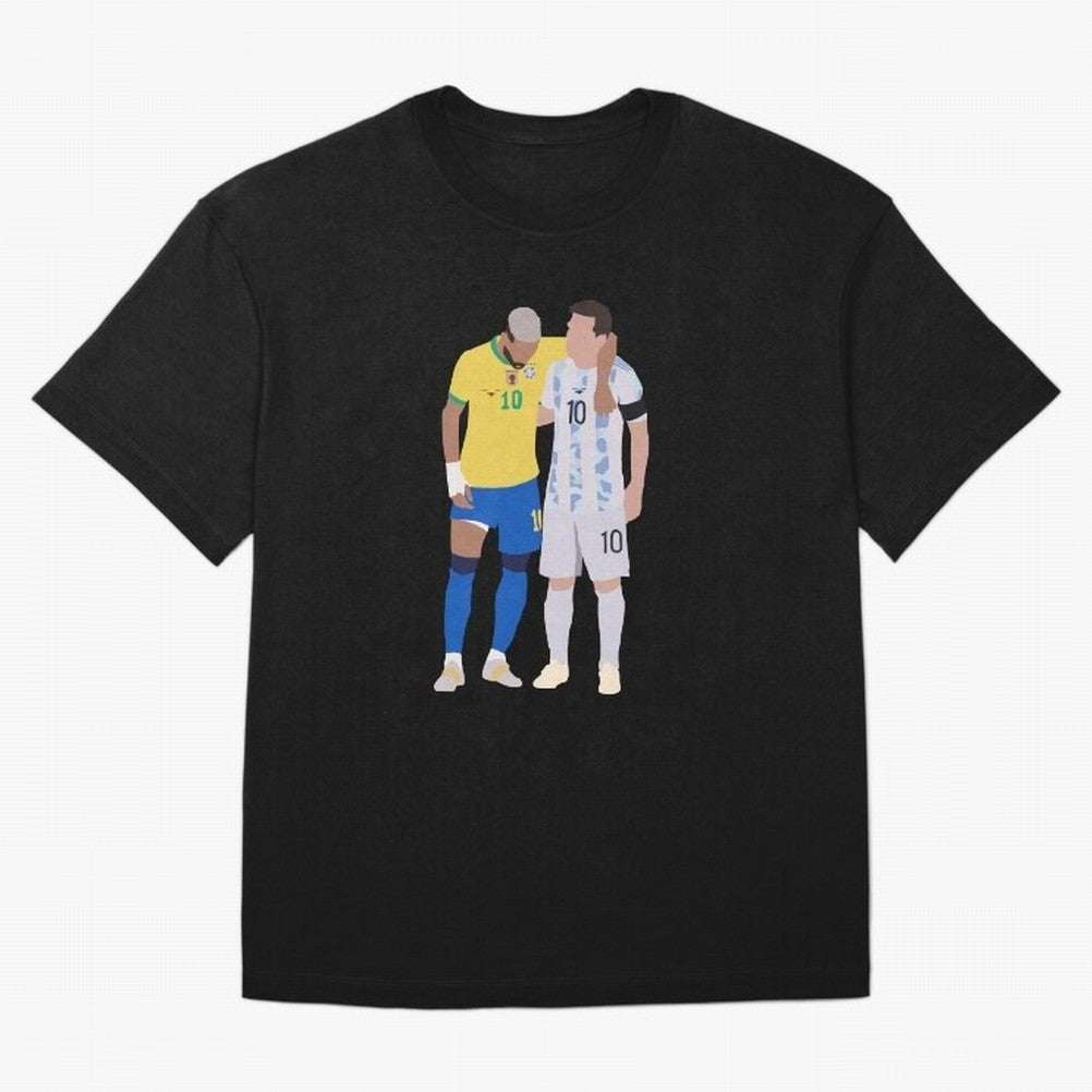 Messi and Neymar Copa America Friends Classic T-Shirt Fuel Your Fan Pride for Match Day Hype around FIFA World Cup 2026 USA Canada Mexico, Neymar, Germany, Retro Football Energy, Iconic Rivalries, Trophy Chase Drama and Stadium Atmosphere; Ideal