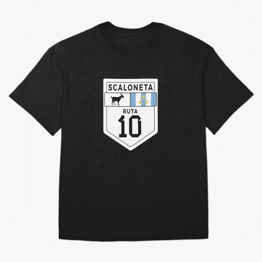 Scaloneta - Messi 10 - Goat Oversized T-Shirt Honor Match Day Hype around FIFA World Cup 2026 Group Stage, CR7 and Messi, France, Global Supporter Spirit, Legendary Goals, National Colors and Tournament Celebration; Great for Supporters Who Love