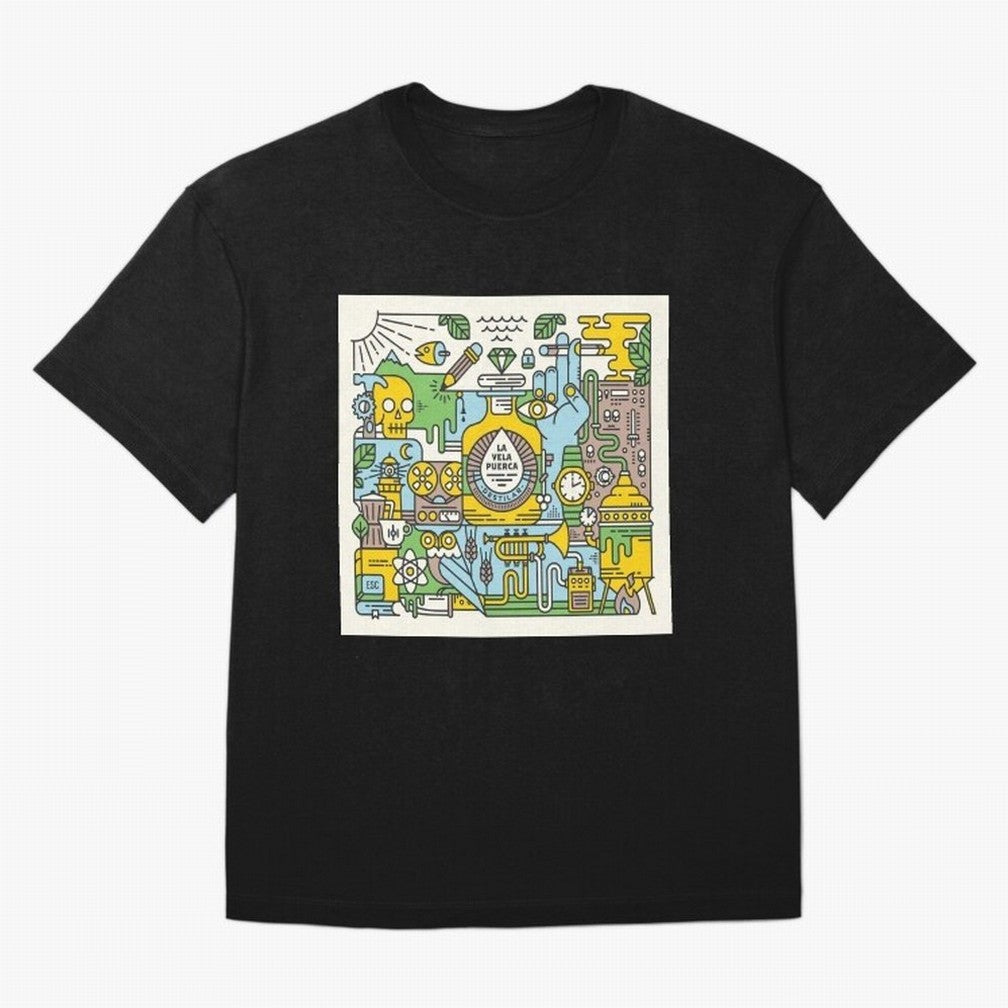 LA VELA PUERCA ROCK Oversized T-Shirt Bring Match Day Fire to FIFA World Cup 2026 Group Stage Spirit, Highlighting England and Germany, Messi and Cristiano Ronaldo, Retro Football Energy, Iconic Rivalries, Trophy Chase Drama and Stadium Atmosphere;