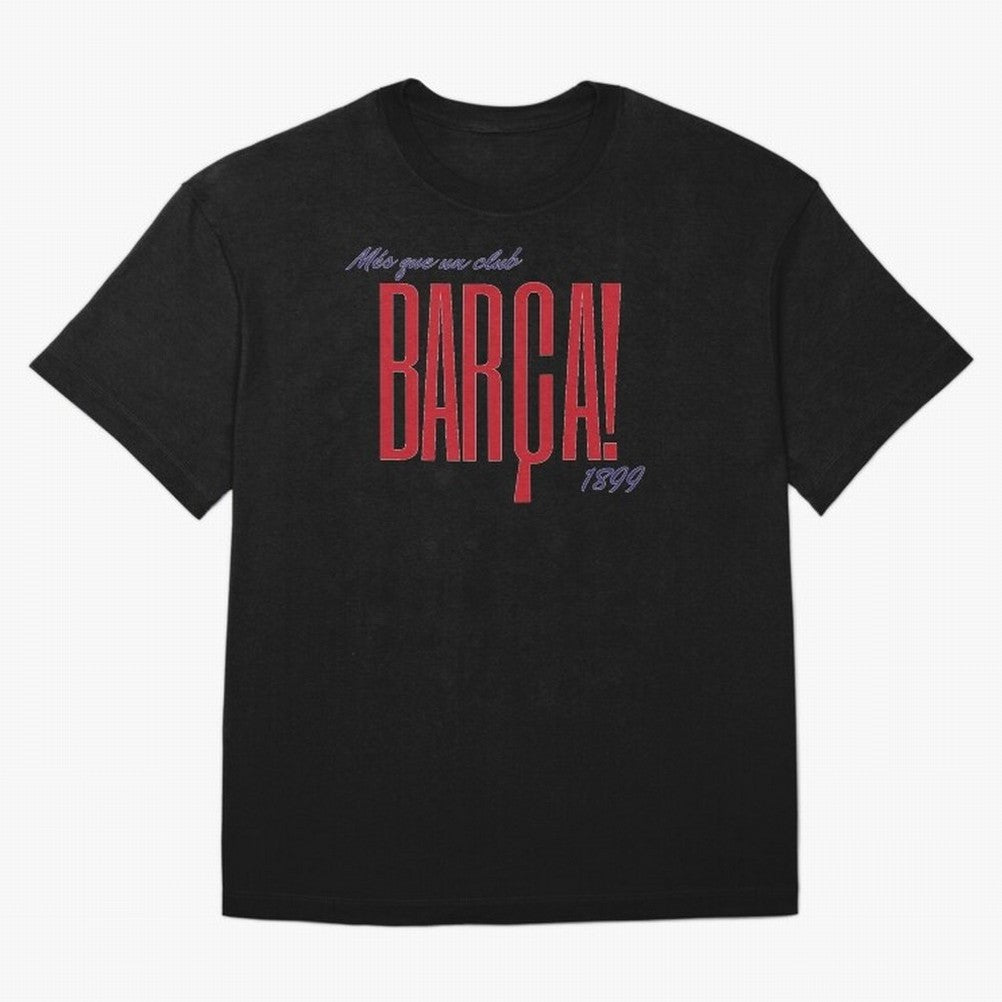 Barca Mes que un club 1899 Oversized T-Shirt Show Fan Pride Across FIFA World Cup 2026 Group Stage for Fans of Messi and Spain and Netherlands, Bringing Global Supporter Spirit, Legendary Goals, National Colors and Tournament Celebration; Ideal for