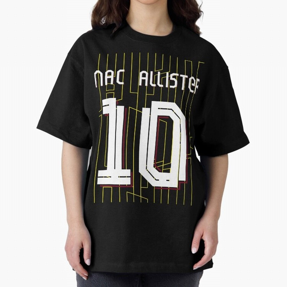 Alexis Mac Allister 10 Liverpool Home Jersey 24/25 Classic T-Shirt Bring Match Day Fire to FIFA World Cup 2026 Group Stage with Neymar, Haaland and Cristiano Ronaldo, England Energy, Championship Spirit, Famous Goals, Roaring Crowds and
