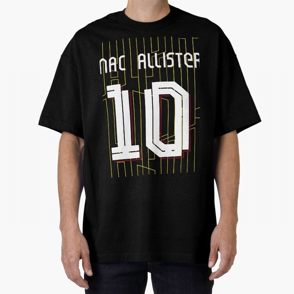 Alexis Mac Allister 10 Liverpool Home Jersey 24/25 Classic T-Shirt Bring Match Day Fire to FIFA World Cup 2026 Group Stage with Neymar, Haaland and Cristiano Ronaldo, England Energy, Championship Spirit, Famous Goals, Roaring Crowds and