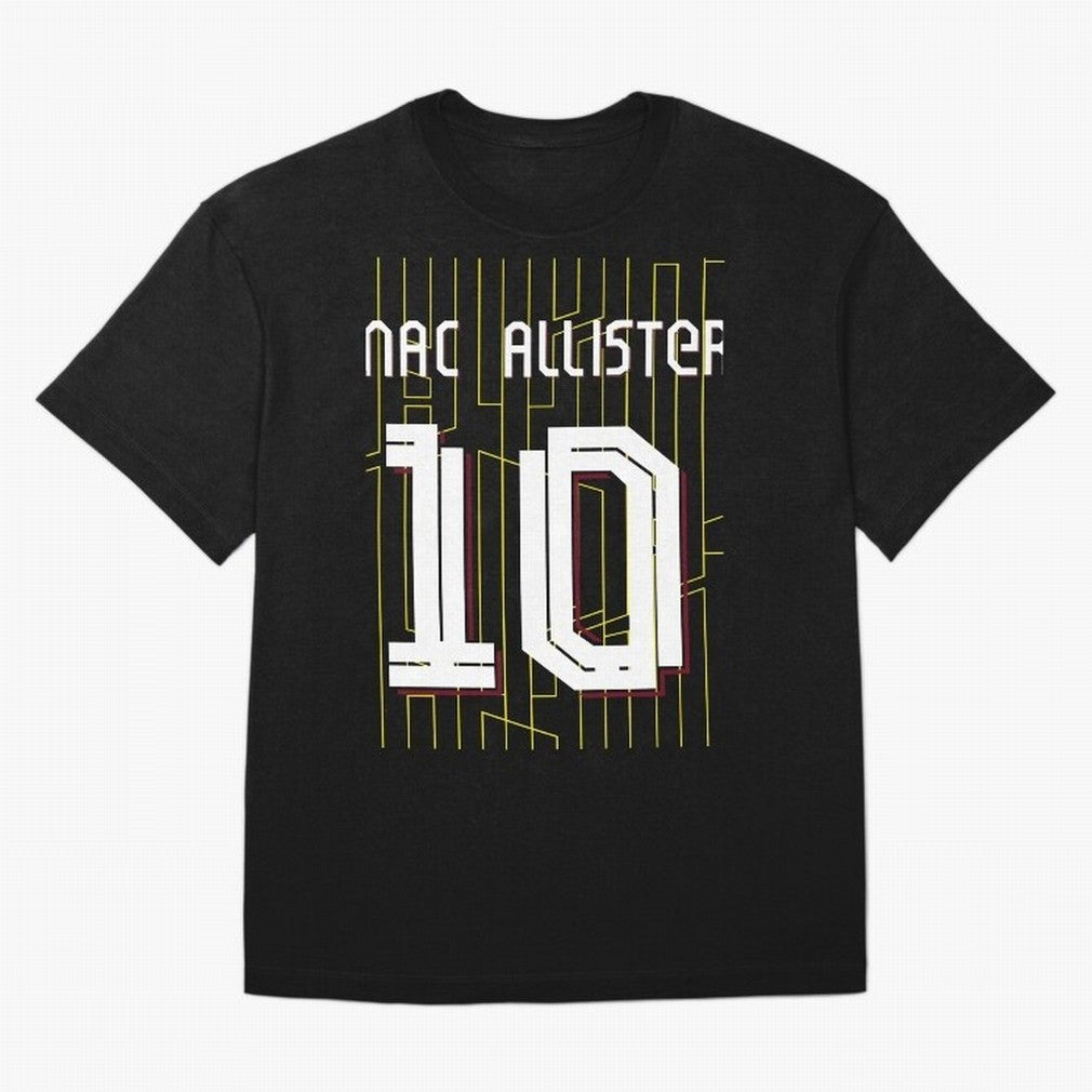 Alexis Mac Allister 10 Liverpool Home Jersey 24/25 Classic T-Shirt Bring Match Day Fire to FIFA World Cup 2026 Group Stage with Neymar, Haaland and Cristiano Ronaldo, England Energy, Championship Spirit, Famous Goals, Roaring Crowds and