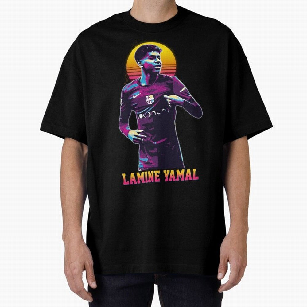 LAMINE YAMAL Oversized T-Shirt Turn Football Passion into Match Day Hype around FIFA World Cup 2026 USA Canada Mexico, Haaland, England and Germany, Match Day Excitement, Supporter Culture, Golden Goals and Global Football Passion; Ideal for