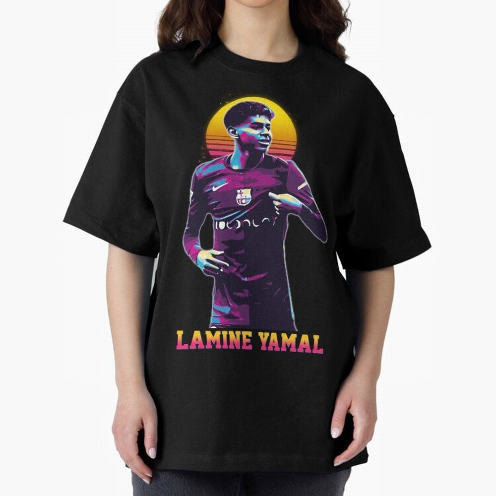 LAMINE YAMAL Oversized T-Shirt Turn Football Passion into Match Day Hype around FIFA World Cup 2026 USA Canada Mexico, Haaland, England and Germany, Match Day Excitement, Supporter Culture, Golden Goals and Global Football Passion; Ideal for
