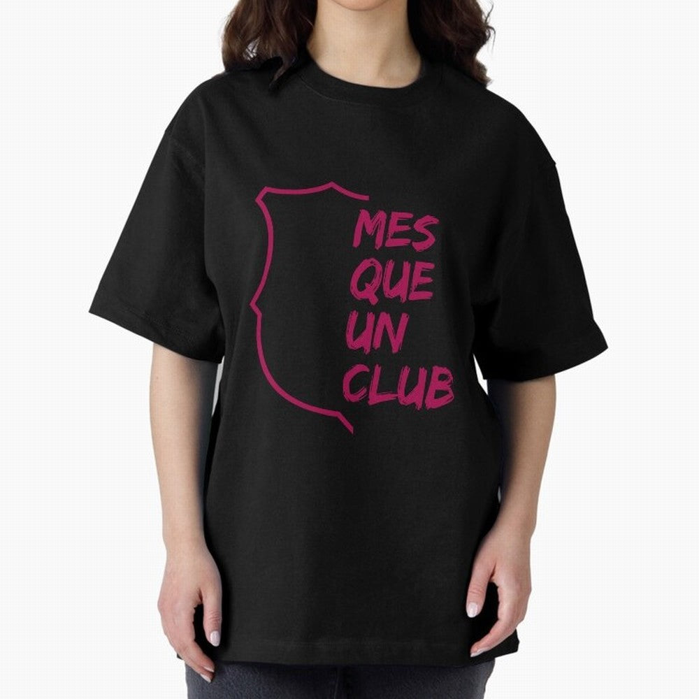 MES QUE UN CLUB Oversized T-Shirt Celebrate FIFA World Cup 2026 Capturing Mbappe and Neymar, Netherlands Energy, Global Supporter Spirit, Legendary Goals, National Colors and Tournament Celebration; Great for Supporters Who Love Legendary Players,