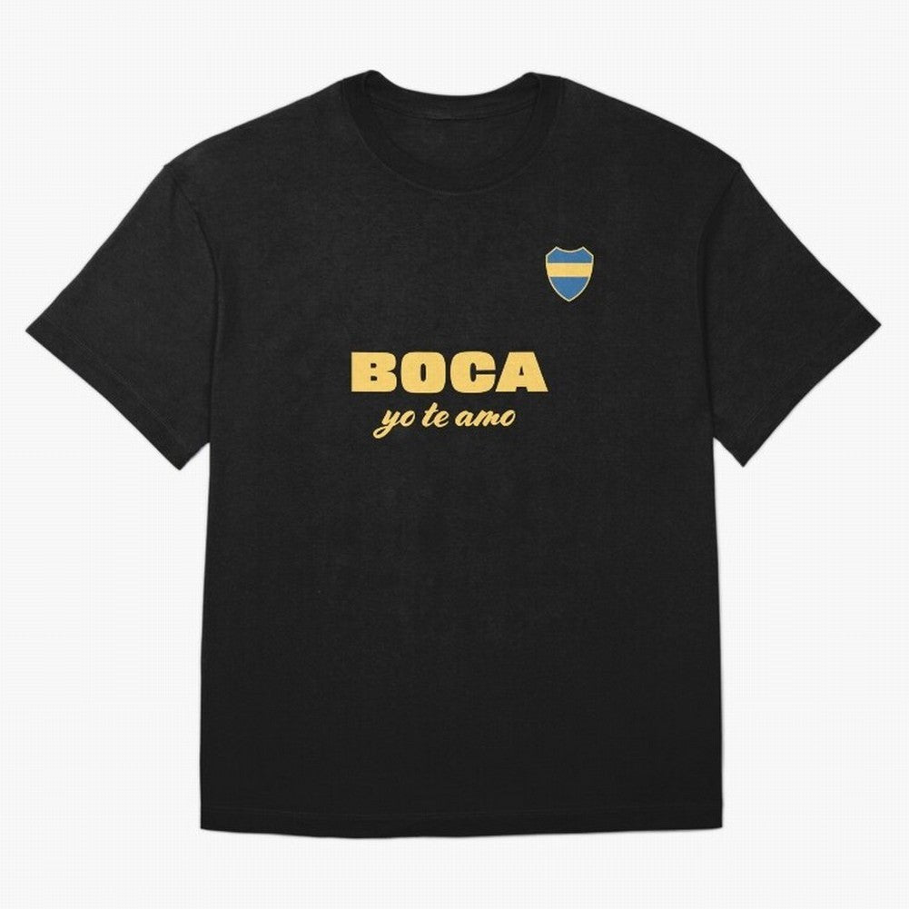 BOCA JUNIORS I LOVE YOU Fitted V-Neck T-Shirt Feel International Energy from FIFA World Cup 2026 for Fans of Cristiano Ronaldo and Germany, Bringing Stadium Memories, Football Loyalty, International Chants and Championship Tradition; Great for