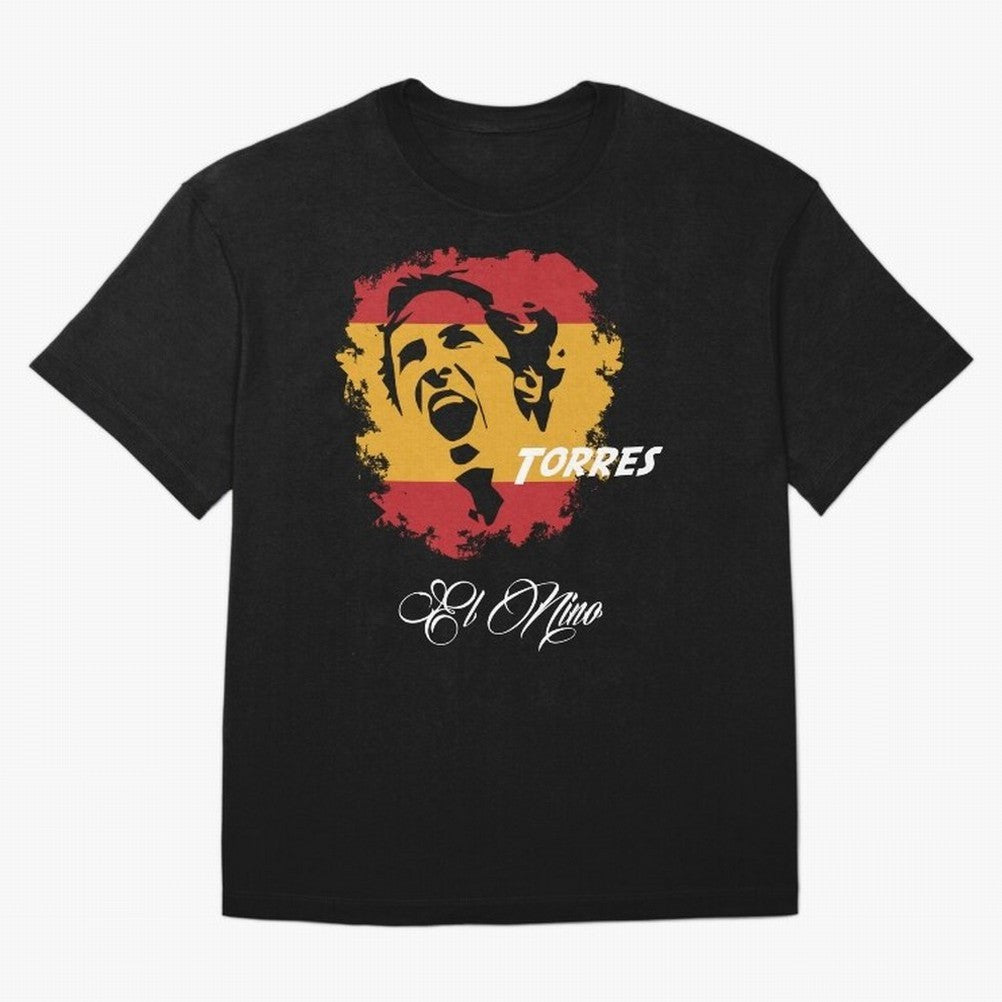 SPAIN FERNANDO TORRES WC 14 FOOTBALL T-SHIRT Essential T-Shirt Support FIFA World Cup 2026 Celebrating CR7 and Messi, Brazil, Portugal and Argentina Energy, Worldwide Fan Energy, Dramatic Goals, Stadium Lights and Championship Celebrations; Ideal