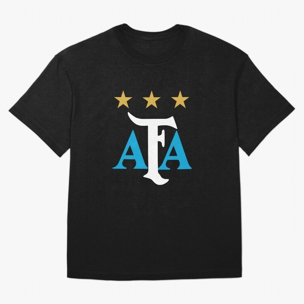 AFA logo - Argentina (light blue, white & gold) Oversized T-Shirt Support Match Day Hype around FIFA World Cup 2026 Group Stage, Cristiano Ronaldo, Argentina, France and Brazil, Game Day Rituals, Football Legends, Country Pride and the Road to the