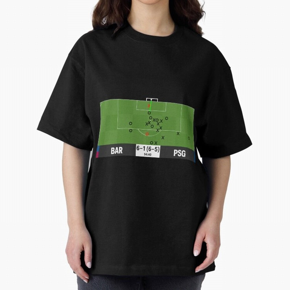 Barcelona vs Paris Saint-Germain 6-1 (6-5) @ 94:40 Goal by Sergi Roberto (La Remontada) Classic T-Shirt Remember the FIFA World Cup 2026 Journey through CR7 and Messi Highlights, France and Portugal Pride, Championship Spirit, Famous Goals, Roaring