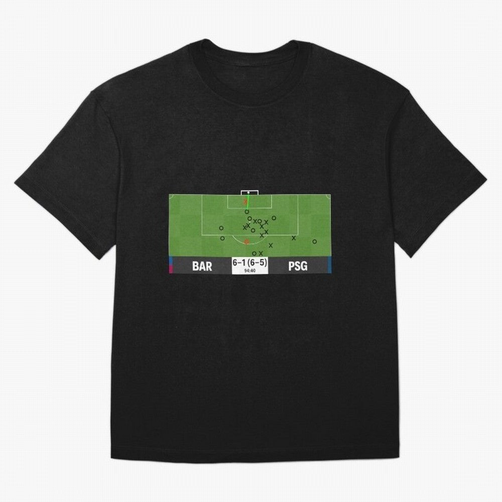 Barcelona vs Paris Saint-Germain 6-1 (6-5) @ 94:40 Goal by Sergi Roberto (La Remontada) Classic T-Shirt Remember the FIFA World Cup 2026 Journey through CR7 and Messi Highlights, France and Portugal Pride, Championship Spirit, Famous Goals, Roaring