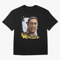 Illustration Ronaldinho Art Classic T-Shirt Bring Supporter Culture to FIFA World Cup 2026 Group Stage Spirit, Built around France and Portugal, Mbappe and Neymar, Worldwide Fan Energy, Dramatic Goals, Stadium Lights and Championship Celebrations;