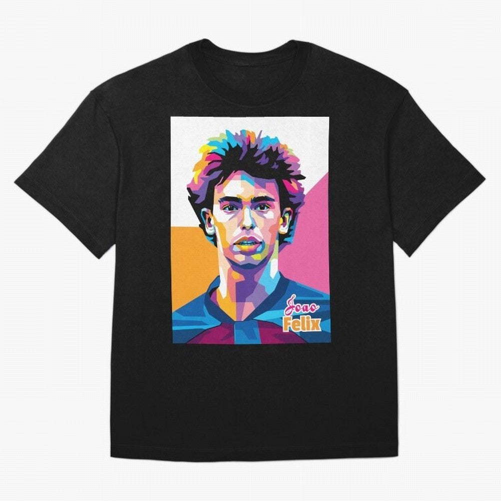 Joao Felix in WPAP Style Oversized T-Shirt Live the Energy of FIFA World Cup 2026 Group Stage Spirit, Capturing Argentina, France and Brazil, Messi and Cristiano Ronaldo, Goal Celebration Energy, Supporter Heritage, Football Icons and Worldwide