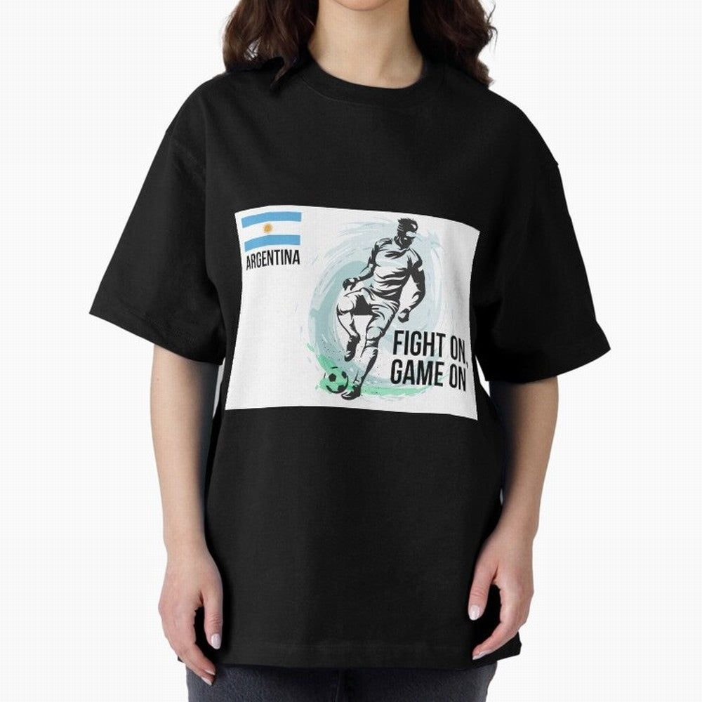 Argentinian Football Player Playing Football - Football Classic T-Shirt Fuel Match Day Hype around FIFA World Cup 2026, Neymar, England, France and Netherlands, Tournament Hype, Historic Matchups, Family Viewing Parties and Global Sports Pride;