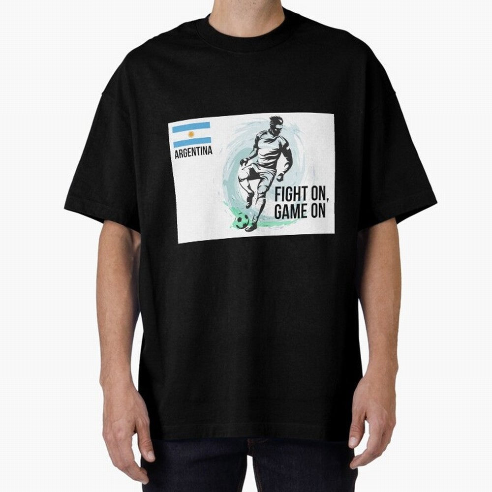 Argentinian Football Player Playing Football - Football Classic T-Shirt Fuel Match Day Hype around FIFA World Cup 2026, Neymar, England, France and Netherlands, Tournament Hype, Historic Matchups, Family Viewing Parties and Global Sports Pride;