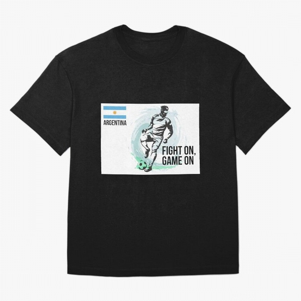 Argentinian Football Player Playing Football - Football Classic T-Shirt Fuel Match Day Hype around FIFA World Cup 2026, Neymar, England, France and Netherlands, Tournament Hype, Historic Matchups, Family Viewing Parties and Global Sports Pride;