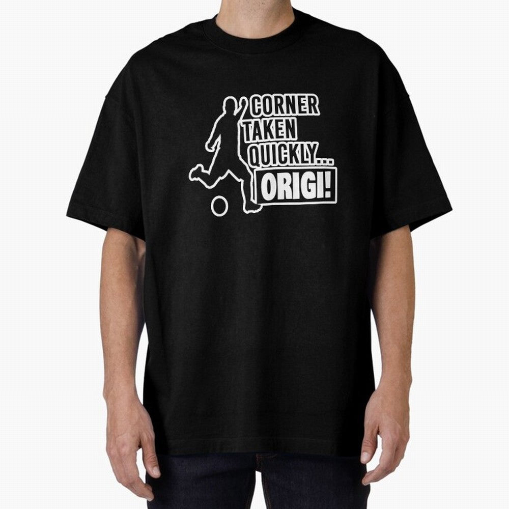 Corner Taken Quickly Origi (Black) Essential T-Shirt Back the Journey through Global Football Passion for FIFA World Cup 2026 Group Stage, Highlighting Neymar, Haaland and Cristiano Ronaldo, Spain, Sports Nostalgia, International Competition,