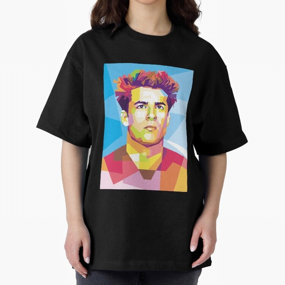 Riqui Puig in Pop Art Portrait Style Classic T-Shirt Celebrate the Magic of the FIFA World Cup 2026 Journey through CR7 and Messi Highlights, Brazil Pride, Vintage Soccer Flavor, Modern Football Stars, National Flags and Final Night Emotion; Made