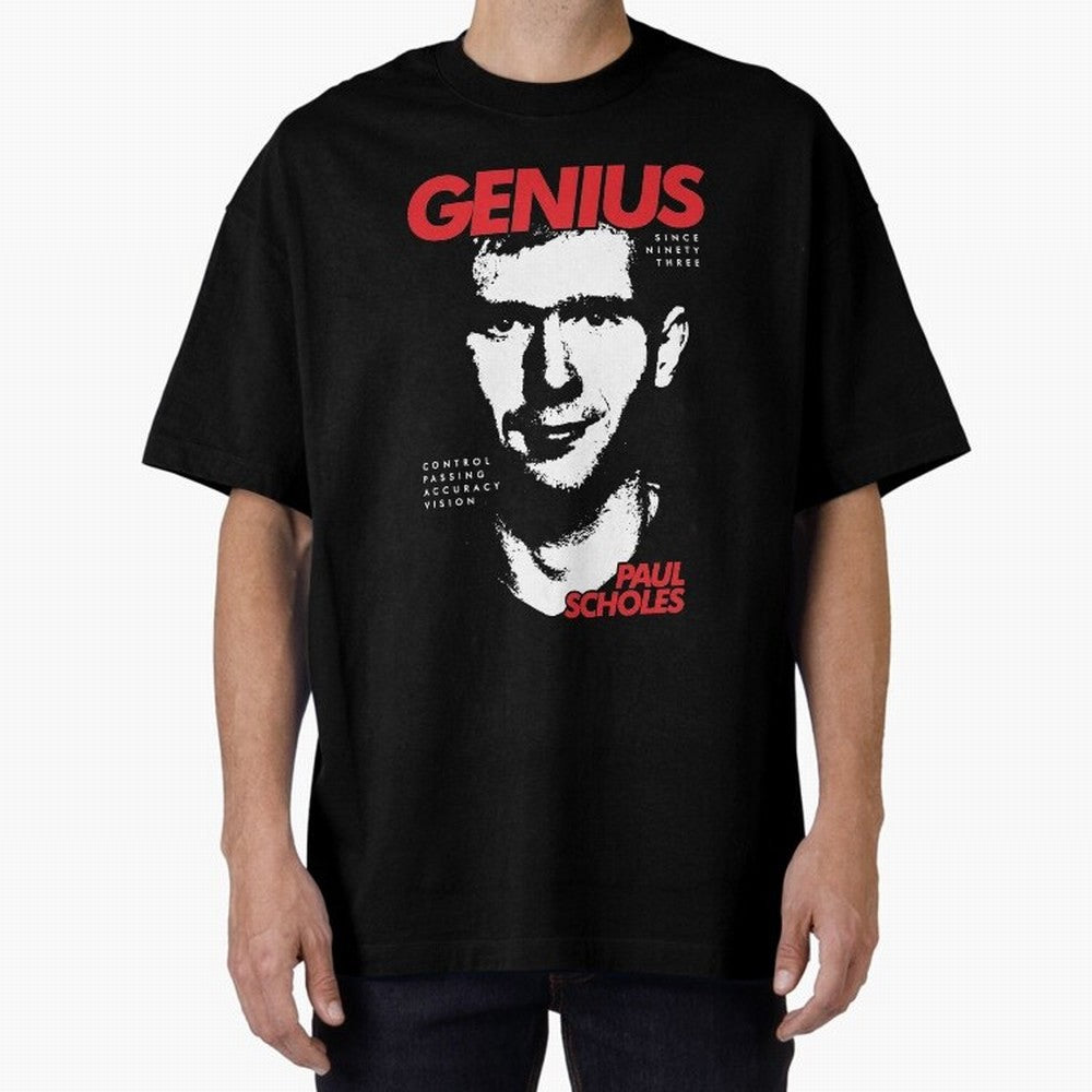 Paul Scholes - Manchester United Legend Oversized T-Shirt Turn Up for Global Football Passion for FIFA World Cup 2026, Celebrating CR7, Portugal, Spain and Germany, Global Supporter Spirit, Legendary Goals, National Colors and Tournament