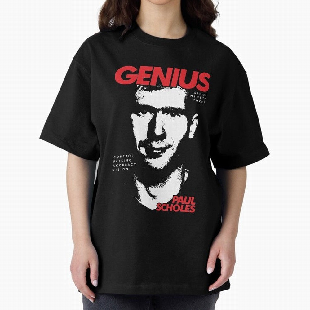 Paul Scholes - Manchester United Legend Oversized T-Shirt Turn Up for Global Football Passion for FIFA World Cup 2026, Celebrating CR7, Portugal, Spain and Germany, Global Supporter Spirit, Legendary Goals, National Colors and Tournament
