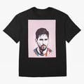 Messi Pop Art Graphic T-Shirt Show Fan Pride Across the FIFA World Cup 2026 Journey through Haaland and Mbappe Highlights, England, France and Netherlands Pride, Global Supporter Spirit, Legendary Goals, National Colors and Tournament Celebration;