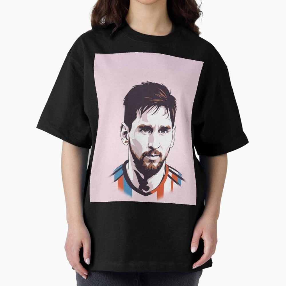 Messi Pop Art Graphic T-Shirt Show Fan Pride Across the FIFA World Cup 2026 Journey through Haaland and Mbappe Highlights, England, France and Netherlands Pride, Global Supporter Spirit, Legendary Goals, National Colors and Tournament Celebration;