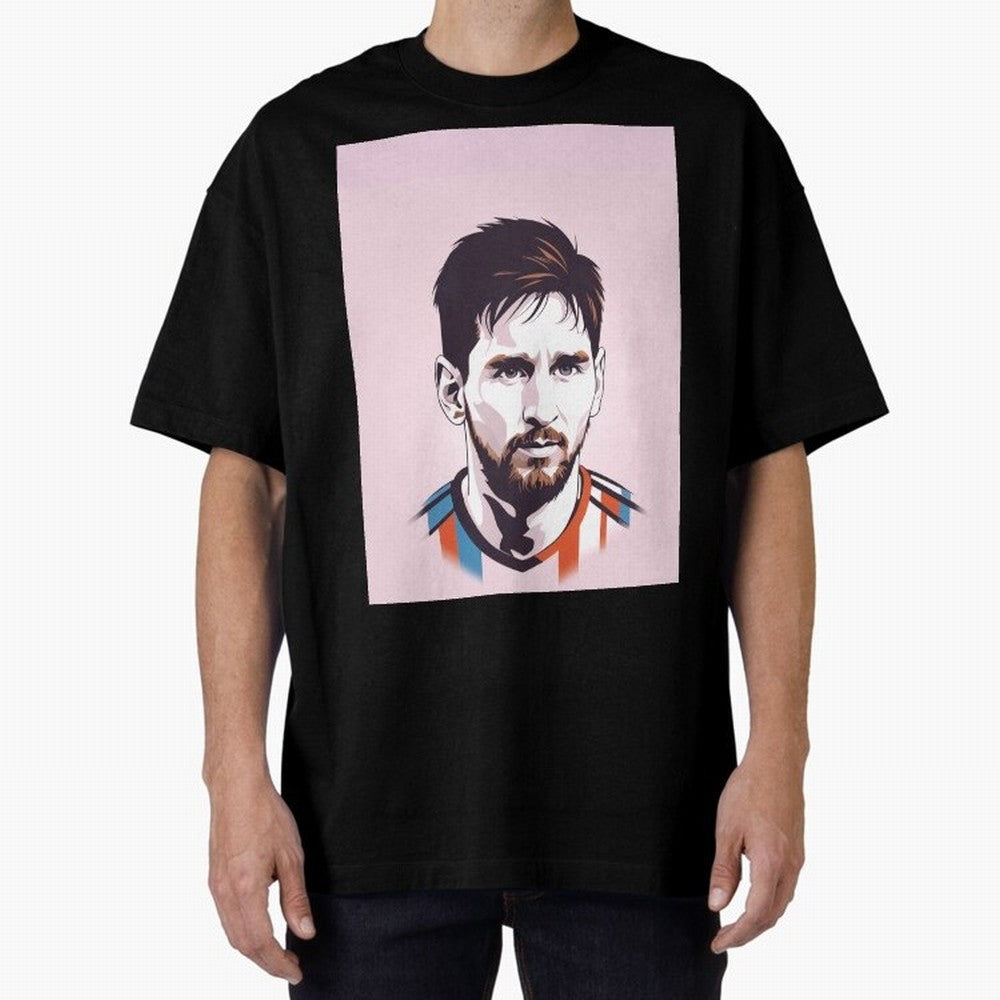 Messi Pop Art Graphic T-Shirt Show Fan Pride Across the FIFA World Cup 2026 Journey through Haaland and Mbappe Highlights, England, France and Netherlands Pride, Global Supporter Spirit, Legendary Goals, National Colors and Tournament Celebration;