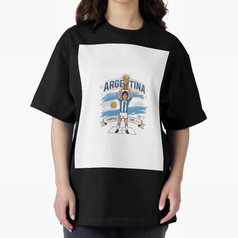 Argentina Retro Champion - Classic 10 Legend Sun of May Graphic T-Shirt Live the Energy of the FIFA World Cup 2026 USA Canada Mexico Journey through Neymar Highlights, Brazil Pride, Worldwide Fan Energy, Dramatic Goals, Stadium Lights and