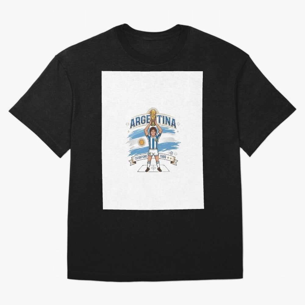 Argentina Retro Champion - Classic 10 Legend Sun of May Graphic T-Shirt Live the Energy of the FIFA World Cup 2026 USA Canada Mexico Journey through Neymar Highlights, Brazil Pride, Worldwide Fan Energy, Dramatic Goals, Stadium Lights and