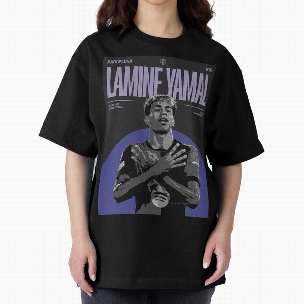 Lamine Yamal Barcelona Poster HD Premium T-Shirt Bring Champion Energy into the FIFA World Cup 2026 Journey through Messi, Neymar and Mbappe Highlights, Brazil, Portugal and Argentina Pride, Football Passion, Legendary Performances, Festival Vibes