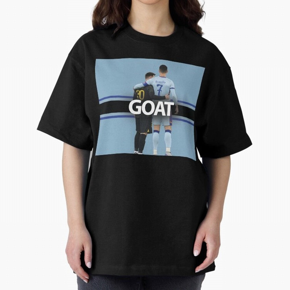 The Two Goats Messi & Ronaldo Premium T-Shirt Enjoy the Biggest Football Party of FIFA World Cup 2026 USA Canada Mexico for Fans of Mbappe and Neymar and England, France and Netherlands, Bringing Game Day Rituals, Football Legends, Country Pride