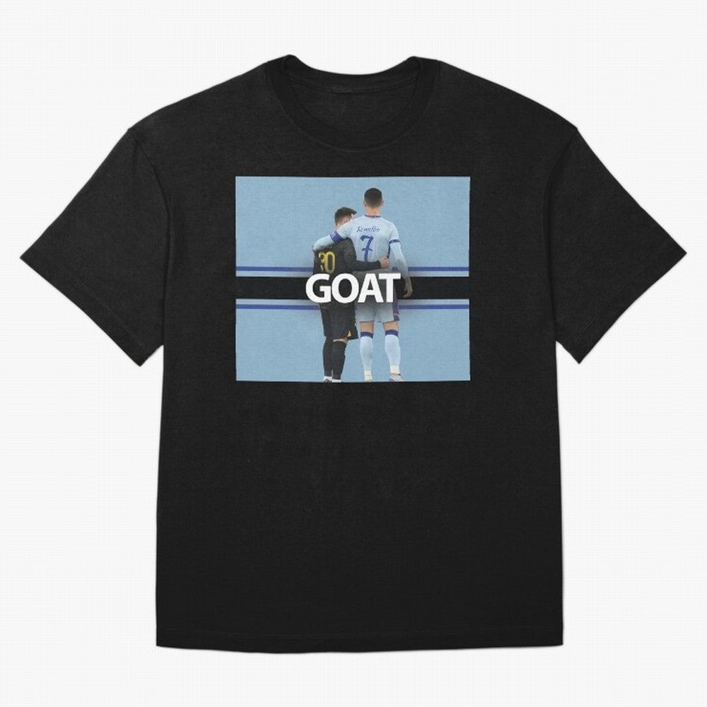The Two Goats Messi & Ronaldo Premium T-Shirt Enjoy the Biggest Football Party of FIFA World Cup 2026 USA Canada Mexico for Fans of Mbappe and Neymar and England, France and Netherlands, Bringing Game Day Rituals, Football Legends, Country Pride