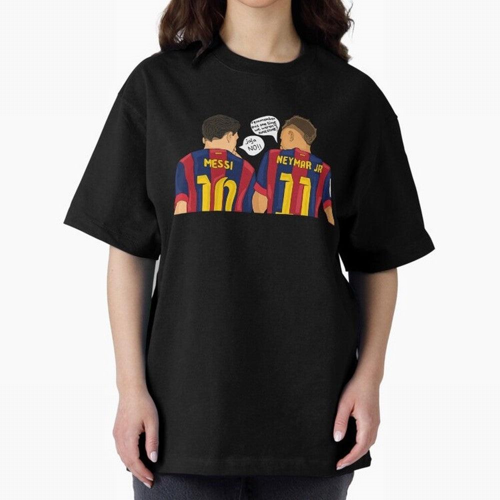 Messi Neymar fcbarcelona Classic T-Shirt Celebrate the Biggest Stage of Match Day Hype around FIFA World Cup 2026 Group Stage, Haaland and Mbappe, Portugal, Spain and Germany, Sports Nostalgia, International Competition, Famous Players and