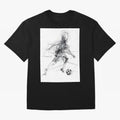 Abstract Soccer Player Sketch ¡ª Minimal Line Art Design Premium T-Shirt Embrace the FIFA World Cup 2026 Group Stage Journey through Haaland Highlights, Argentina, France and Brazil Pride, Championship Spirit, Famous Goals, Roaring Crowds and
