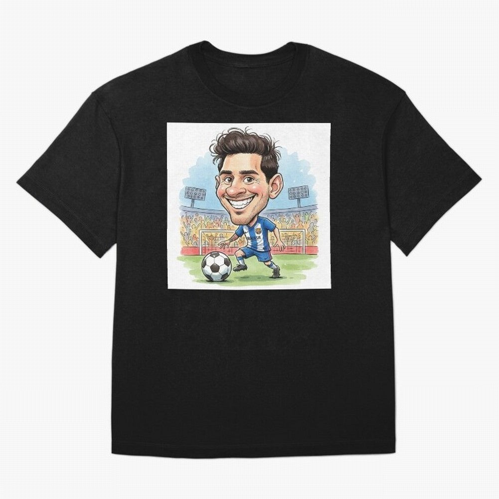 La Pulga Premium T-Shirt Make Game Day About FIFA World Cup 2026 Group Stage for Fans of Neymar, Haaland and Cristiano Ronaldo and Argentina, France and Brazil, Bringing Stadium Memories, Football Loyalty, International Chants and Championship